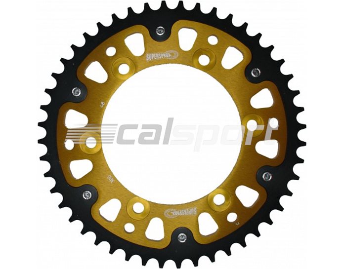 300-48 - Supersprox Stealth Sprocket, Anodised Alloy, Gold Centre, 48 teeth