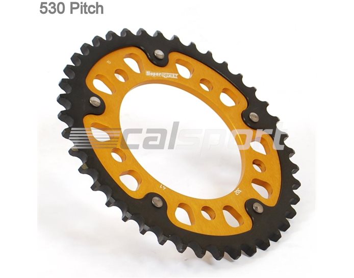 302-41 - Supersprox Stealth Sprocket, Anodised Alloy, Gold Centre, 41 teeth