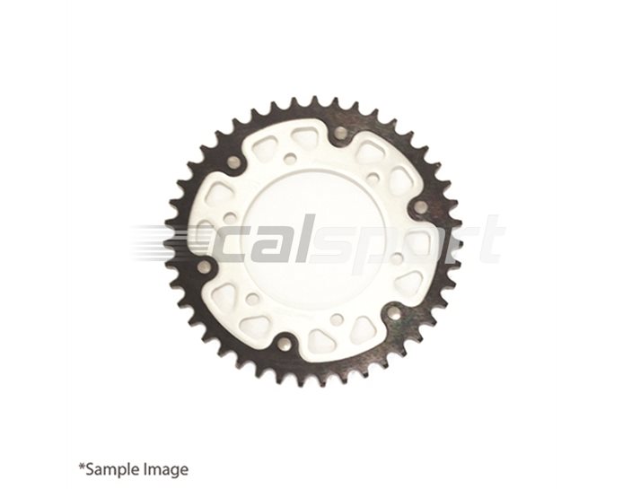 Supersprox Stealth Sprocket, Anodised Alloy, Silver Centre, 42 teeth