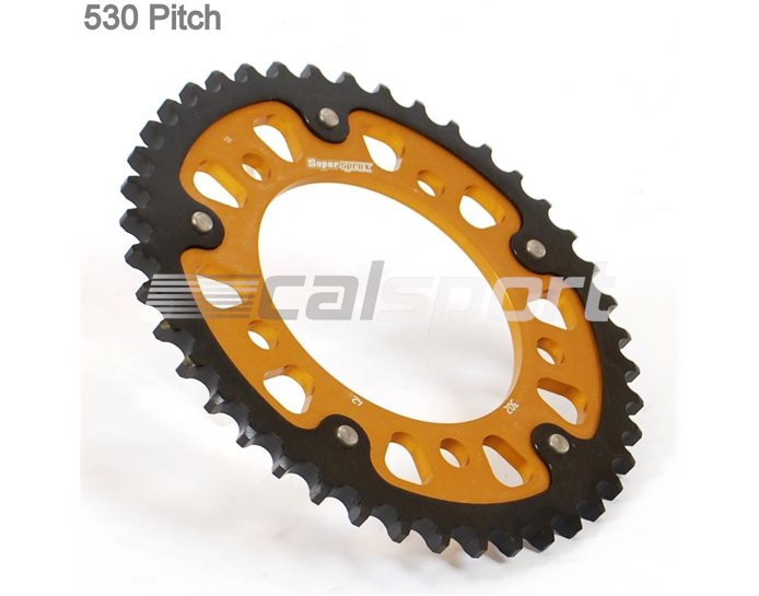 302-42 - Supersprox Stealth Sprocket, Anodised Alloy, Gold Centre, 42 teeth