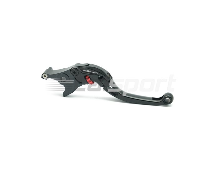4233-255012 - MG Biketec ClubSport Brake Lever, short - black with Red adjuster