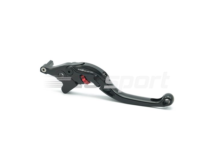 4233-362508 - MG Biketec ClubSport Brake Lever, short - black with Red adjuster