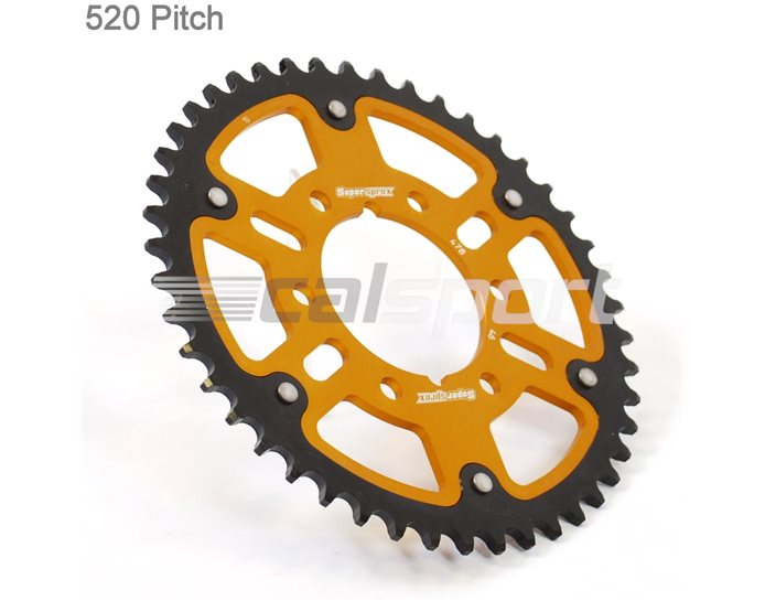 478-46 - Supersprox Stealth Sprocket, Anodised Alloy, Gold Centre, 46 teeth