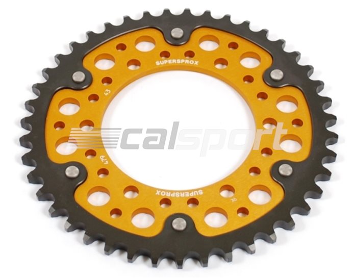 479-44 - Supersprox Stealth Sprocket, Anodised Alloy, Gold Centre, 44 teeth