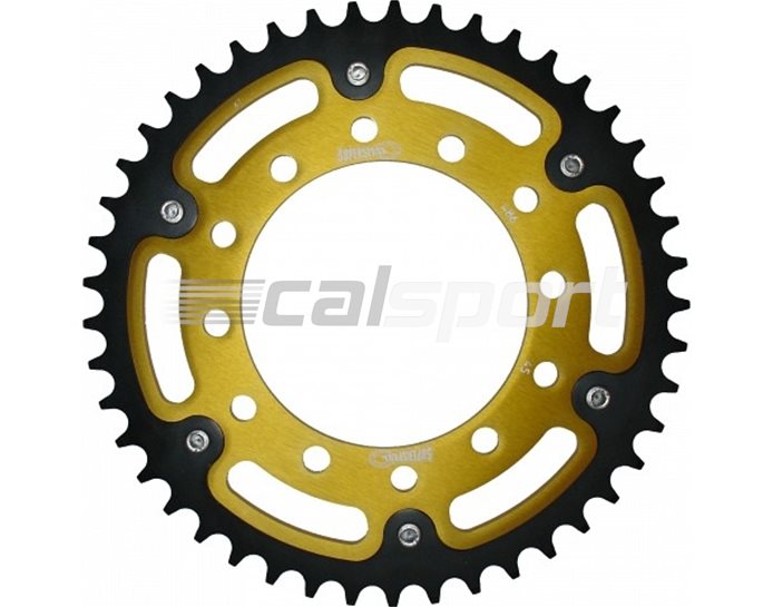 486-45 - Supersprox Stealth Sprocket, Anodised Alloy, Gold Centre, 45 teeth  -  (520 Conversion)