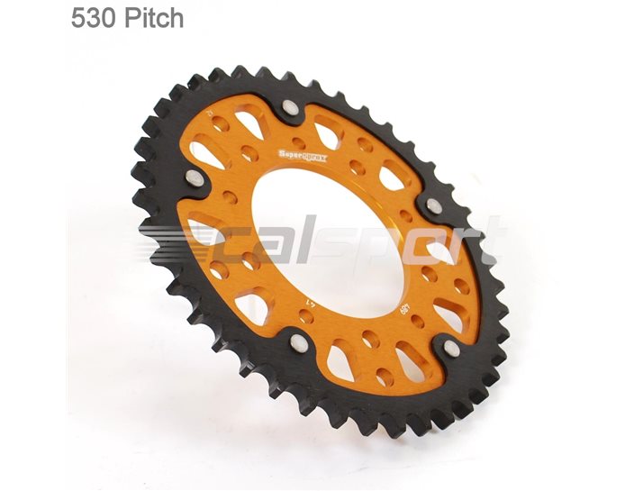 489-41 - Supersprox Stealth Sprocket, Anodised Alloy, Gold Centre, 41 teeth
