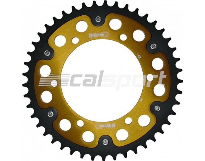 498-45 - Supersprox Stealth Sprocket, Anodised Alloy, Gold Centre, 45 teeth