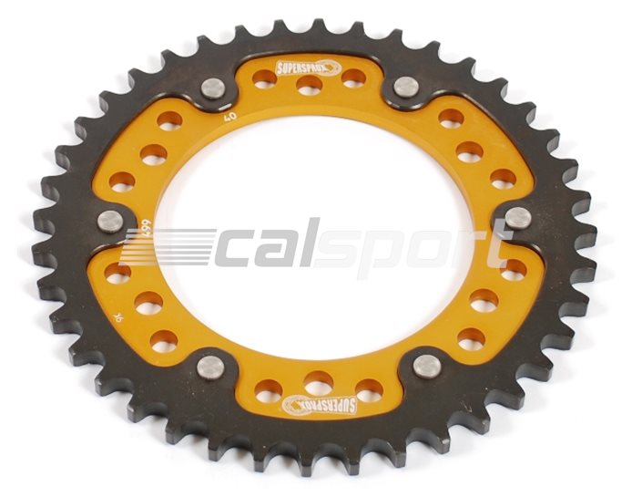 499-40 - Supersprox Stealth Sprocket, Anodised Alloy, Gold Centre, 40 teeth