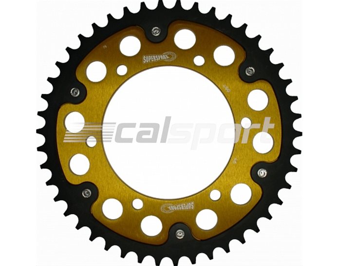 499-46 - Supersprox Stealth Sprocket, Anodised Alloy, Gold Centre, 46 teeth