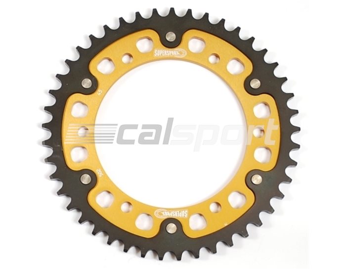 502-45 - Supersprox Stealth Sprocket, Anodised Alloy, Gold Centre, 45 teeth