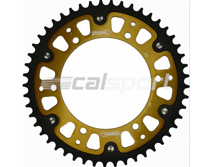 502-49 - Supersprox Stealth Sprocket, Anodised Alloy, Gold Centre, 49 teeth