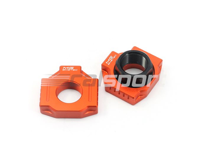 5073-656503 - MG Biketec Chain Adjuster Set Incl. M25 Nut - Orange