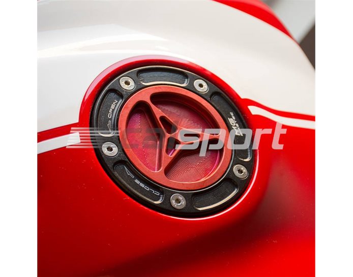 MG Biketec Keyless Quick Release Fuel Filler Cap - Red