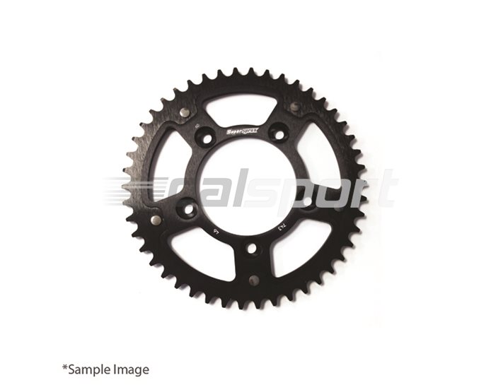 7-520-45-BLACK - Supersprox Stealth Sprocket, Anodised Alloy, Black Centre, 45 teeth  -  520 Conversion