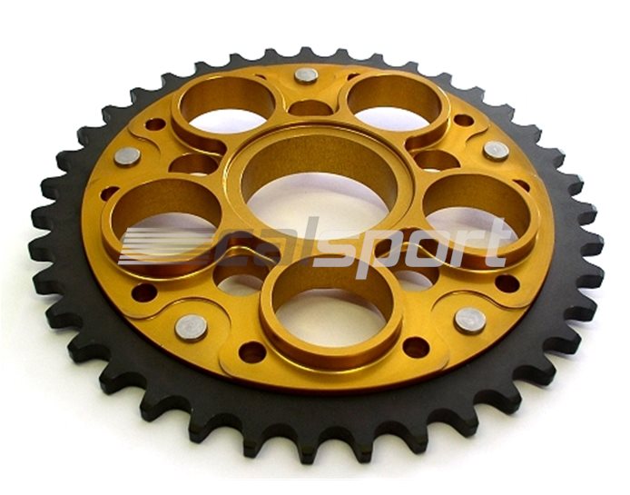 733-525-39 - Supersprox Stealth Sprocket, Anodised Alloy, Black Centre, 39 teeth