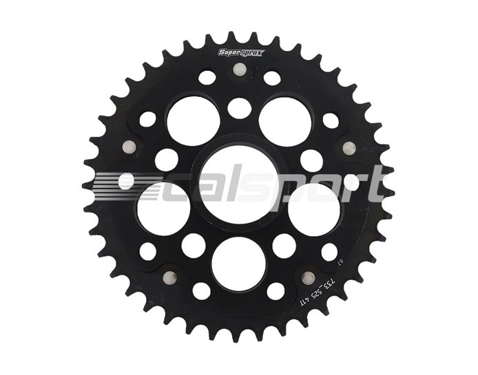 733-525-41 - Supersprox Stealth Sprocket, Anodised Alloy, Black Centre, 41 teeth