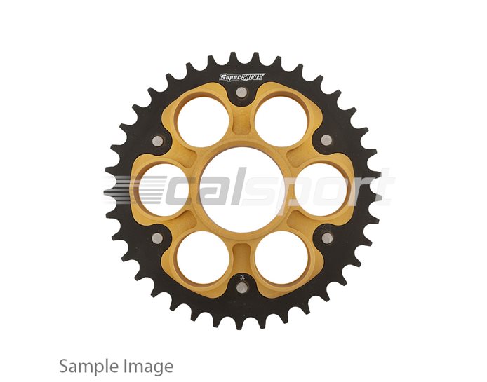 736-525-36 - Supersprox Stealth Sprocket, Anodised Alloy, Gold Centre, 36 teeth
