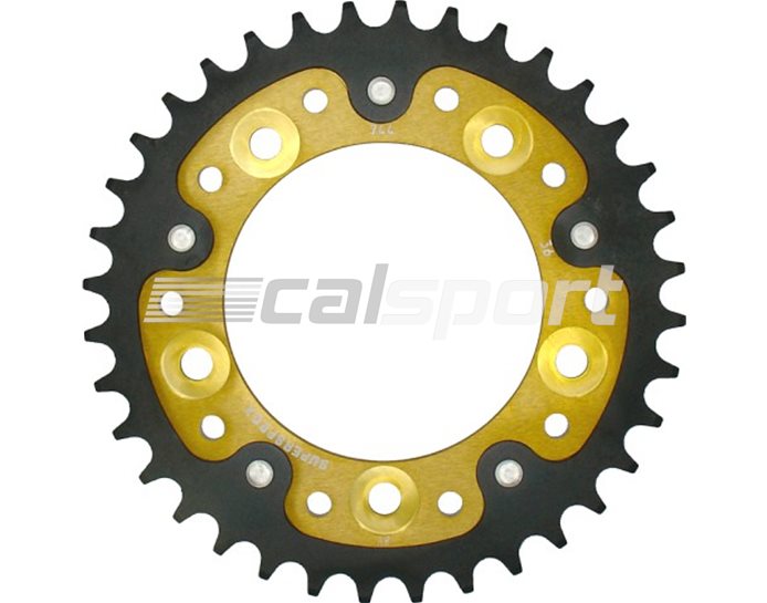 744-36 - Supersprox Stealth Sprocket, Anodised Alloy, Gold Centre, 36 teeth