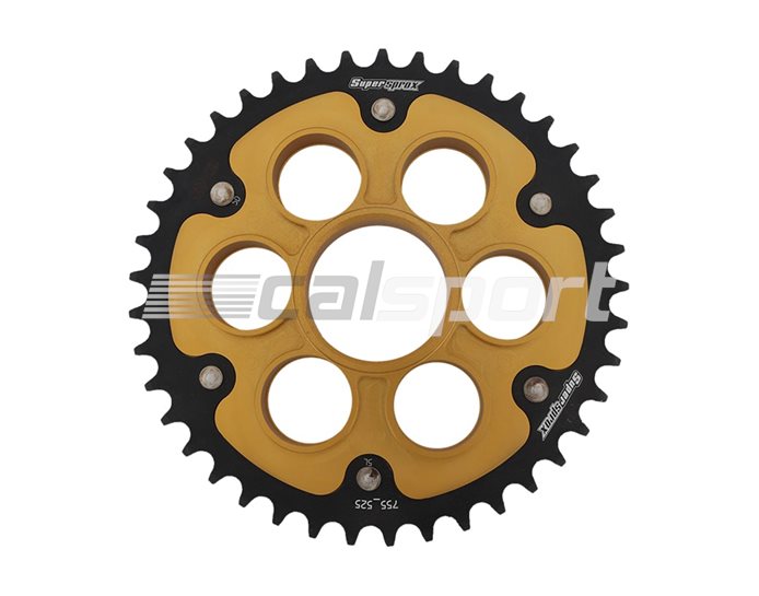 755-525-39 - Supersprox Stealth Sprocket, Anodised Alloy, Gold Centre, 39 teeth