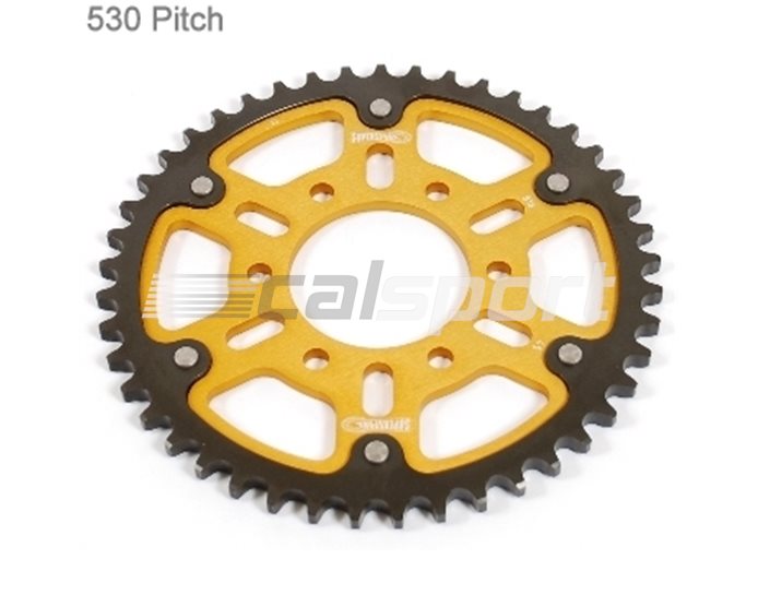 816-45 - Supersprox Stealth Sprocket, Anodised Alloy, Gold Centre, 45 teeth