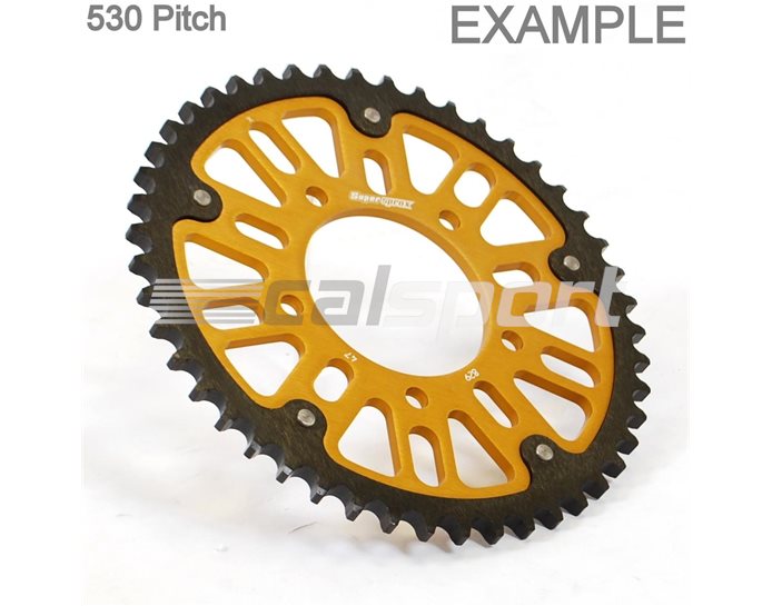 829-45 - Supersprox Stealth Sprocket, Anodised Alloy, Gold Centre, 45 teeth