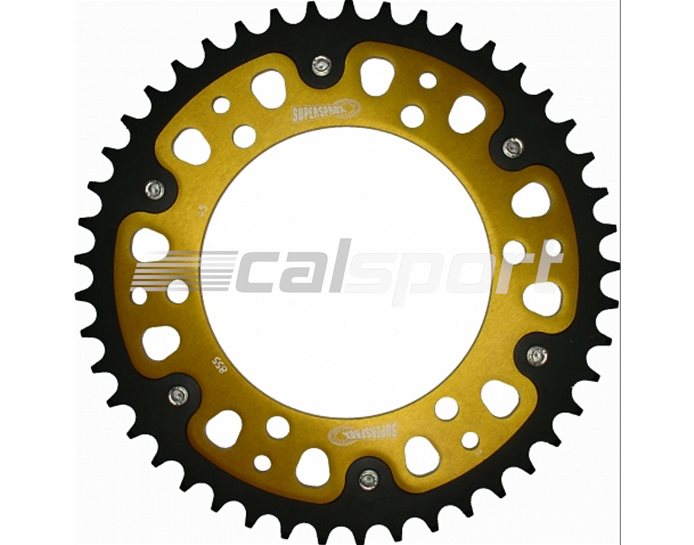 855-45 - Supersprox Stealth Sprocket, Anodised Alloy, Gold Centre, 45 teeth