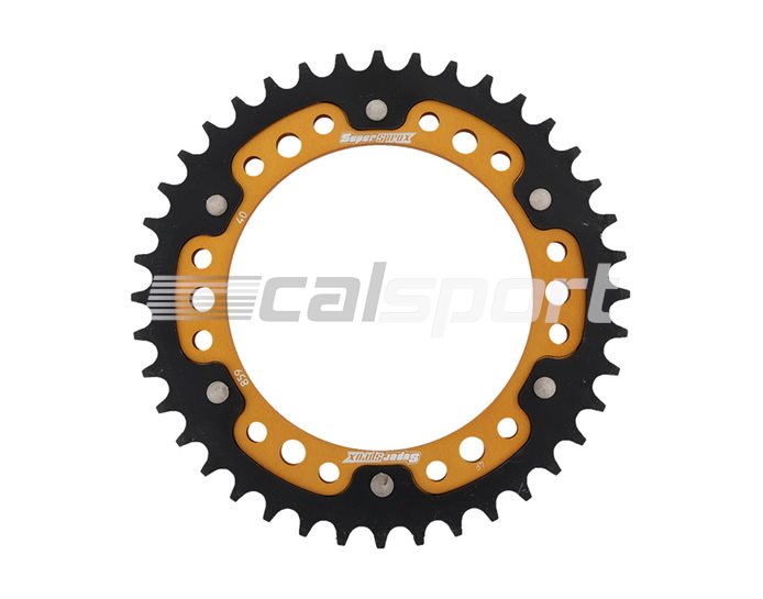 859-40 - Supersprox Stealth Sprocket, Anodised Alloy, Gold Centre, 40 teeth  -  (Standard is 39 teeth)