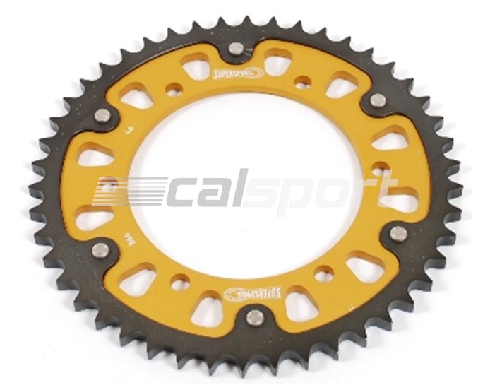866-46 - Supersprox Stealth Sprocket, Anodised Alloy, Gold Centre, 46 teeth