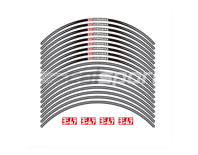 904-221-1500 - Yoshimura Wheel Rim Sticker Set - Slate Grey (Other Colours Available)