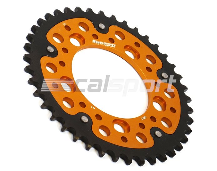 991-38 - Supersprox Stealth Sprocket, Anodised Alloy, Gold Centre, 38 teeth