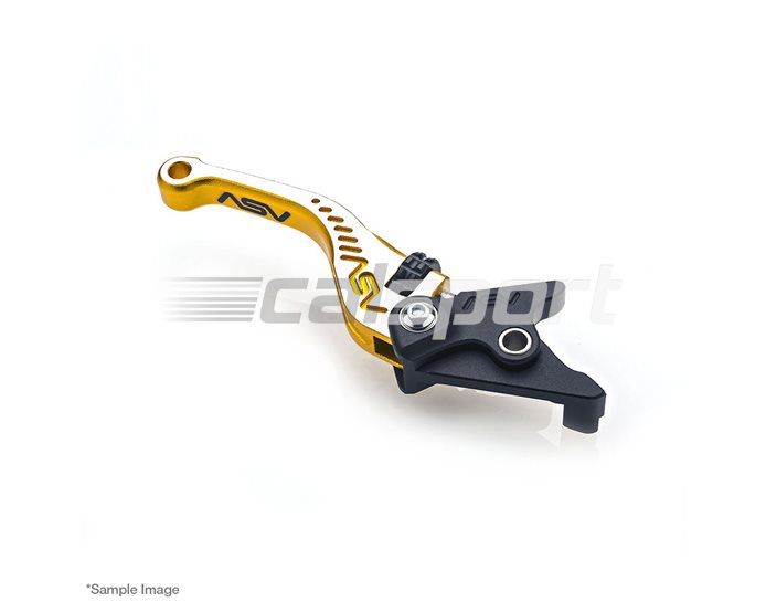 BRC570-SGBC - ASV C5 Brake Lever, Short, Dual Colour, Gold - Silver Satin Textured Finish, other colours available - nonadjustable stock lever