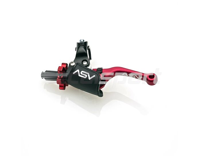 CDC606PX-SR - ASV C6 Billet Short Clutch Lever with ASV Pro Rotator Perch, Red  -  Electric start models require interlock switch to be bypassed.