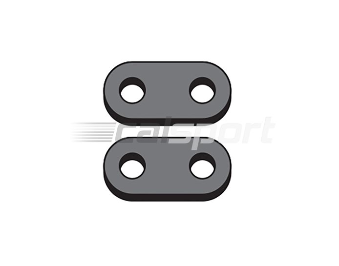 BAG-4015-38MM - National Cycle 38mm Adjustment Plates - Black Stainless Steel (For Use With Comfort Bars)