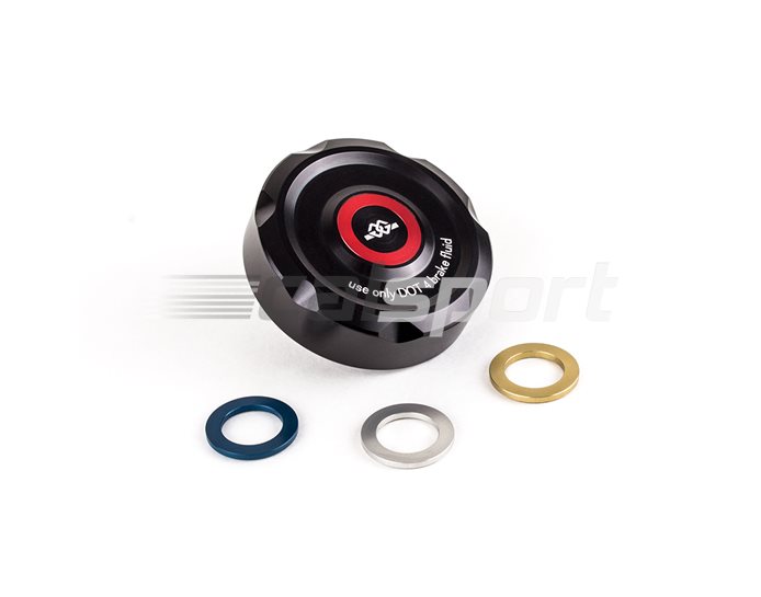 Gilles Front Brake Reservoir Cover - Including Coloured Insert Rings - For RR-R models with Brembo brakes