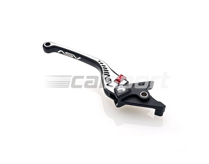 ASV C5 Brake Lever , Regular Length, Dual Colour, Black - Silver Satin Textured Finish - Not compatible with Tracer OEM handguards