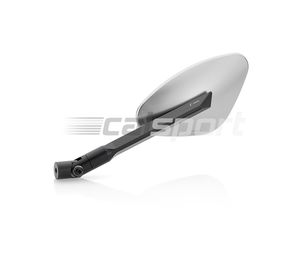 Rizoma Genesi Mirror, Right hand, Silver (other colours available