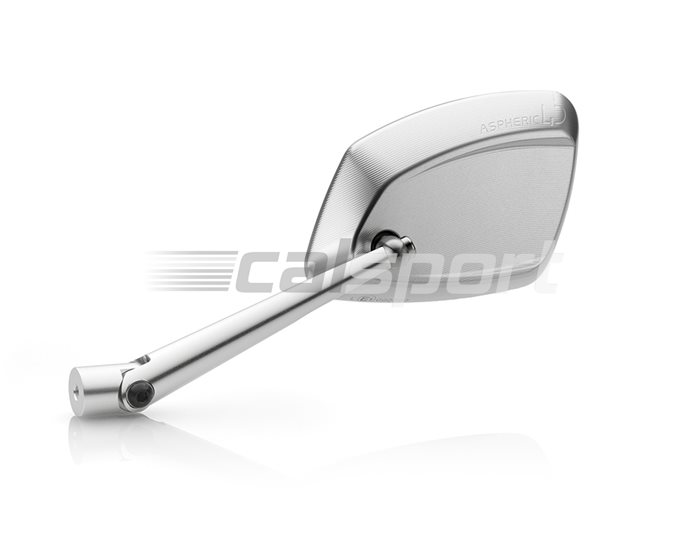 BS209A - Rizoma 4D Mirror, Silver - Sold individually. Fairing mirror adapter BS792B required.
