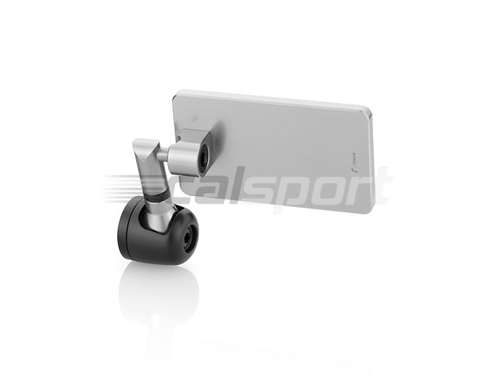 BS211A - Rizoma Quantum Bar-End Mirror,  Silver (other colours available) - Sold individually. Bolt in end mount type. Mirror adapter LP335B/LP200B requir