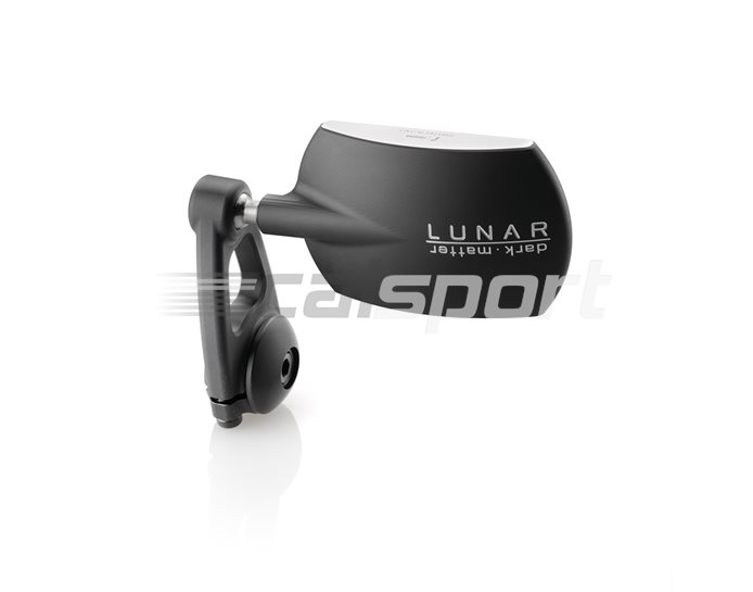 BS315BM - Rizoma Lunar Bar-end Mirror, matte black - Sold individually. Bolt in end mount type. Mirror adapter LP200B required.