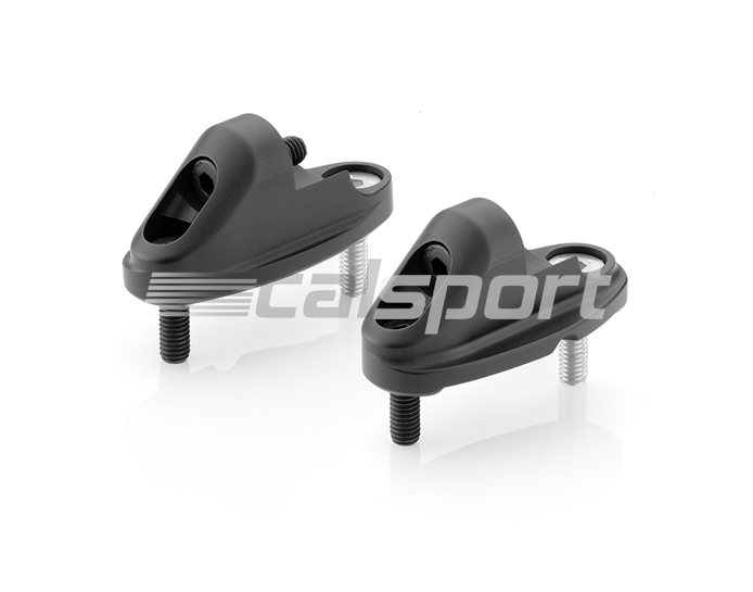 Rizoma fairing mirror adapter, Black - pair