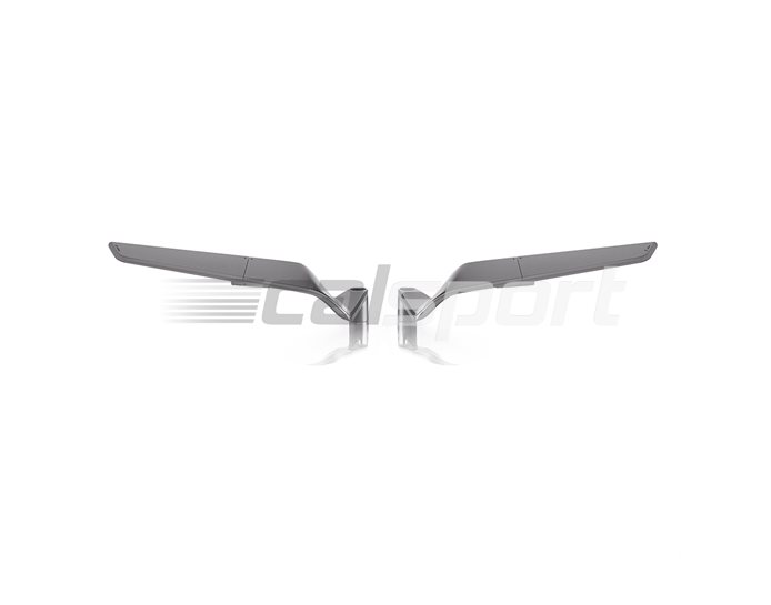 BSN911KITD - Rizoma Naked Stealth Mirror and Adapter Kit, Grey