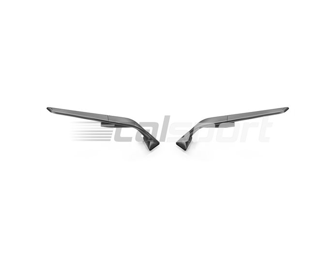 BSS042D - Rizoma Stealth Mirror, Grey, other colours available - Per pair. Bike specific adapter integral.