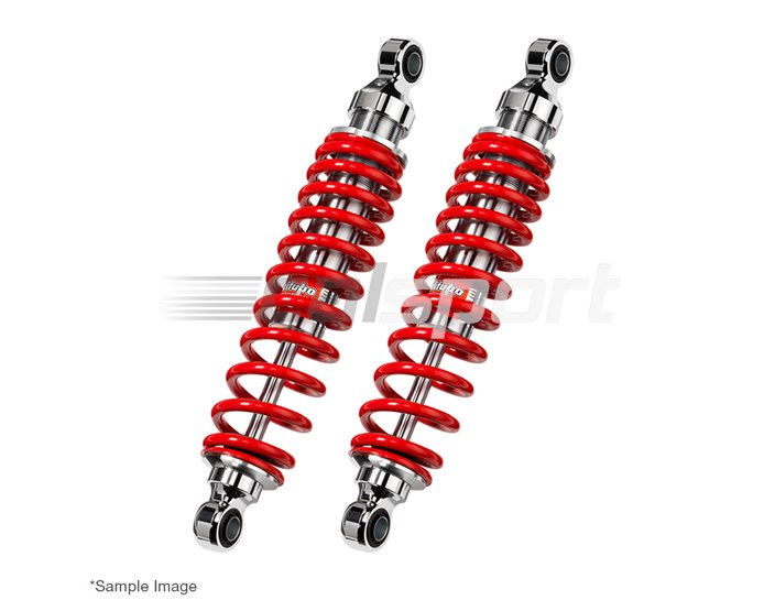Bitubo Twin Shocks with Manual Adjustment  - Length 366Mm Red Spring