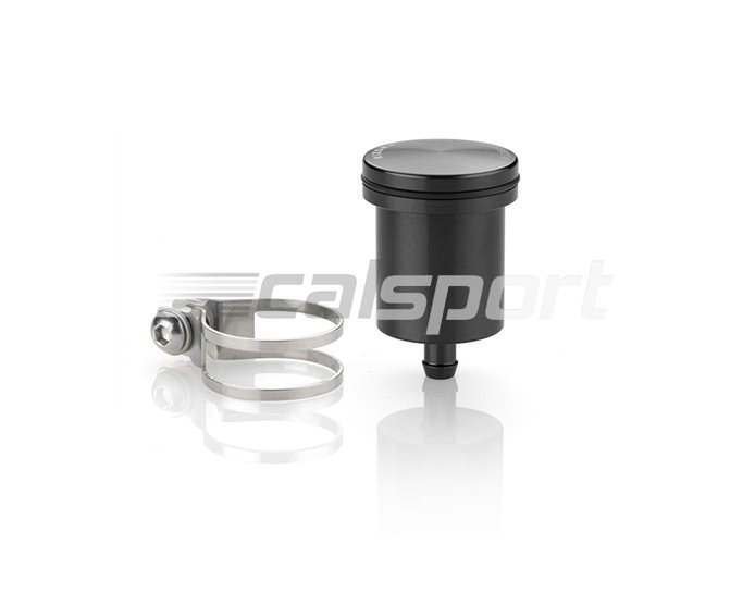 Rizoma Fluid Reservoir, Remote mounting, round cylinder, no window - 12cm3, rear brake, clamp fitting included