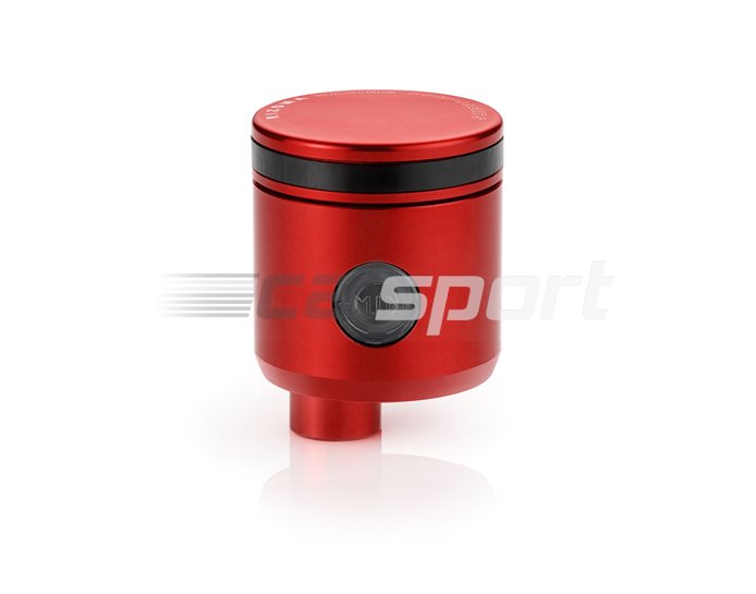 CT029R - Rizoma Fluid Reservoir, Integral mounting, round cylinder, small window, 20cm3, Red - 17cm3