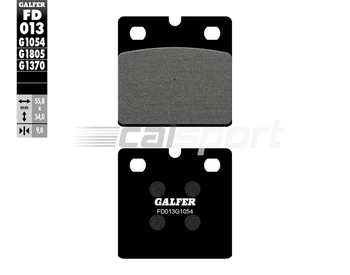 Galfer Brake Pads, Rear, Semi Metal - S, T, RS, TR