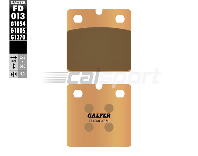 FD013-G1370 - Galfer Brake Pads, Front, Sinter Street