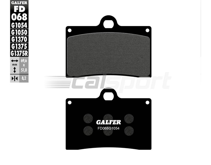 Galfer Brake Pads, Front, Semi Metal - only SENNA