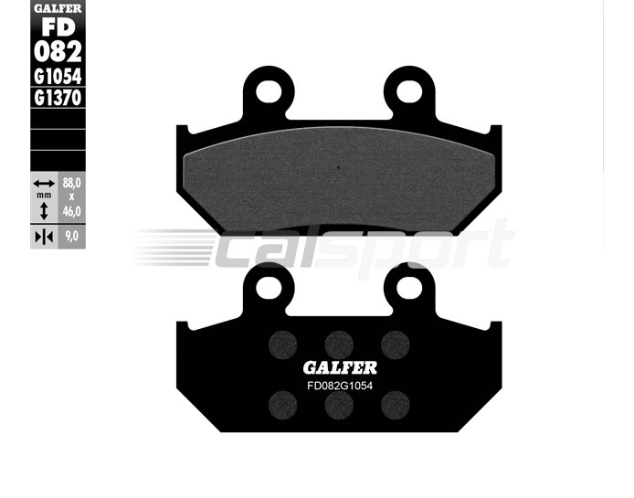 FD082-G1054 - Galfer Brake Pads, Front, Semi Metal