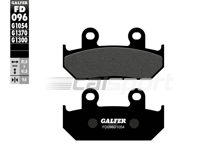 FD096-G1054 - Galfer Brake Pads, Front, Semi Metal